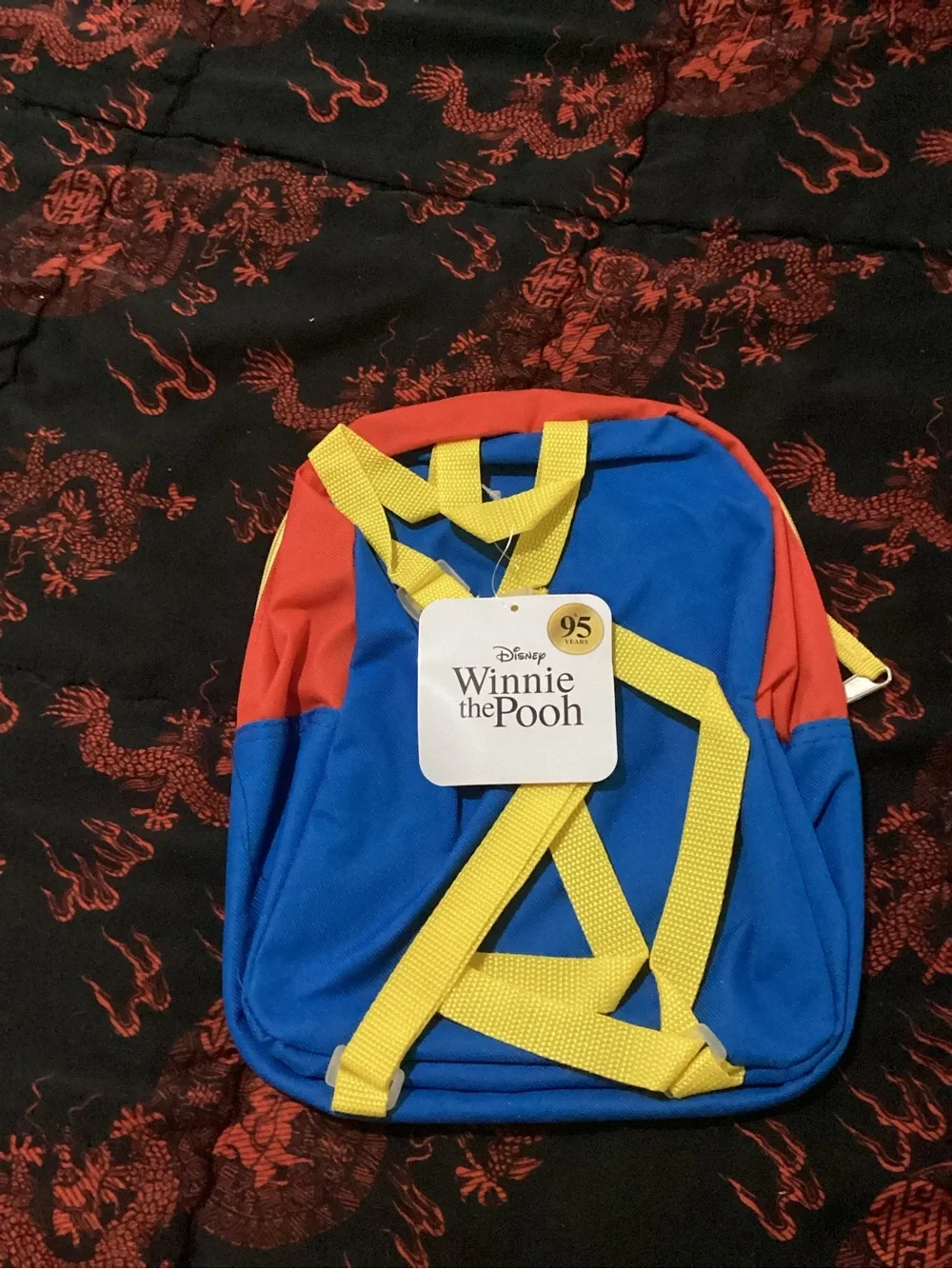 Bioworlds-Disney Winnie the Pooh Backpack - Blue & Yellow